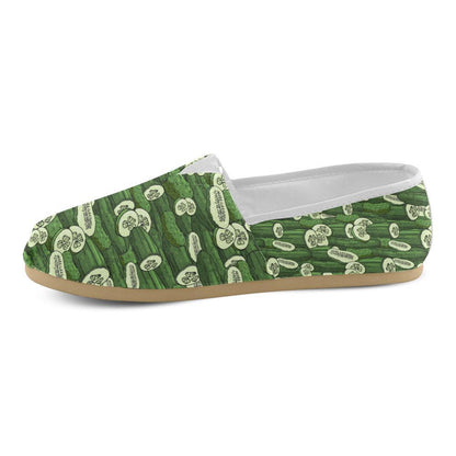 Cucumber Pattern Print Design CC01 Women Casual Shoes-JorJune.com