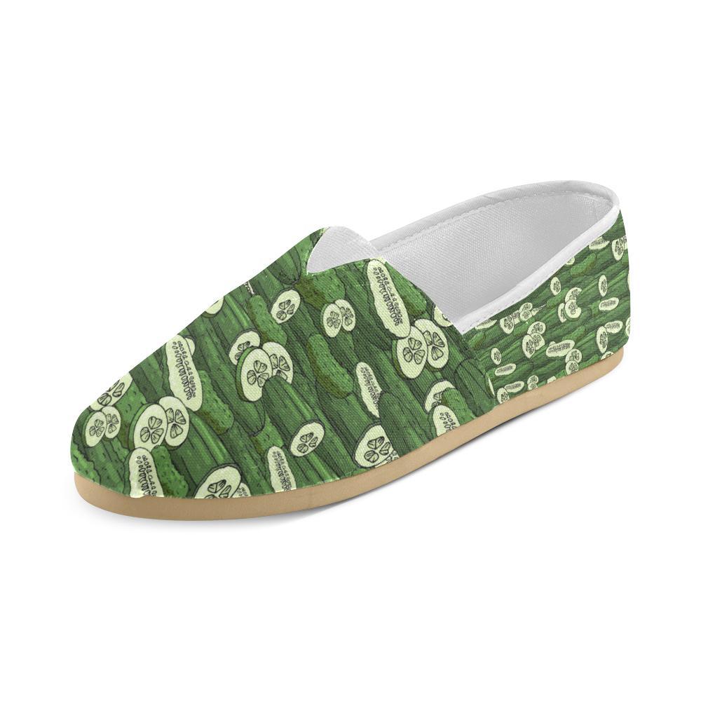 Cucumber Pattern Print Design CC01 Women Casual Shoes-JorJune.com