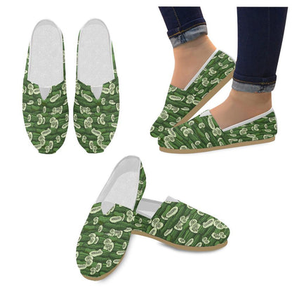 Cucumber Pattern Print Design CC01 Women Casual Shoes-JorJune.com