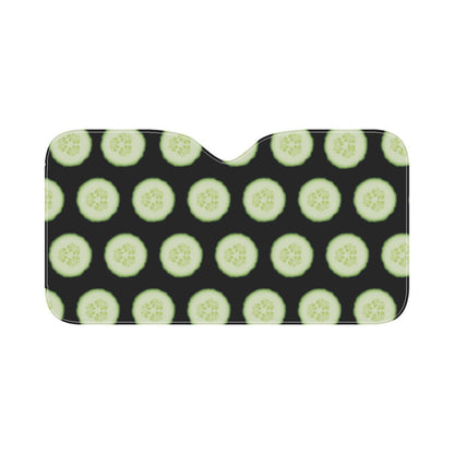 Cucumber Pattern Print Design CC02 Car Sun Shade-JorJune