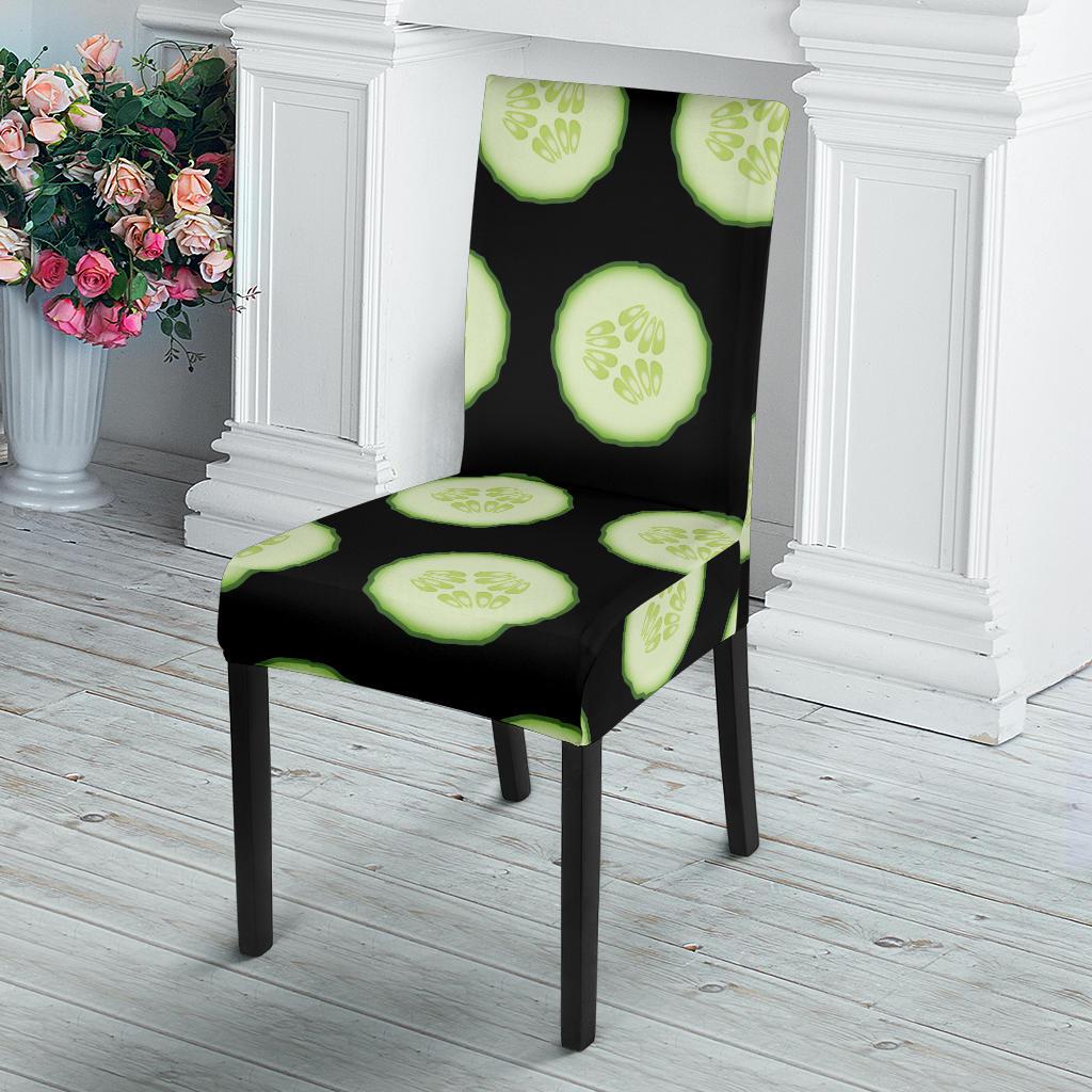 Cucumber Pattern Print Design CC02 Dining Chair Slipcover-JORJUNE.COM