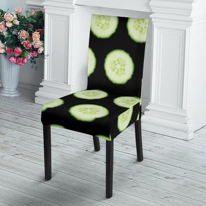 Cucumber Pattern Print Design CC02 Dining Chair Slipcover-JORJUNE.COM