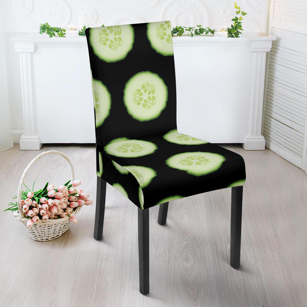 Cucumber Pattern Print Design CC02 Dining Chair Slipcover-JORJUNE.COM