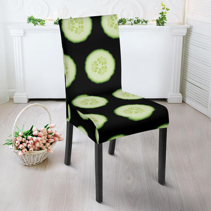 Cucumber Pattern Print Design CC02 Dining Chair Slipcover-JORJUNE.COM