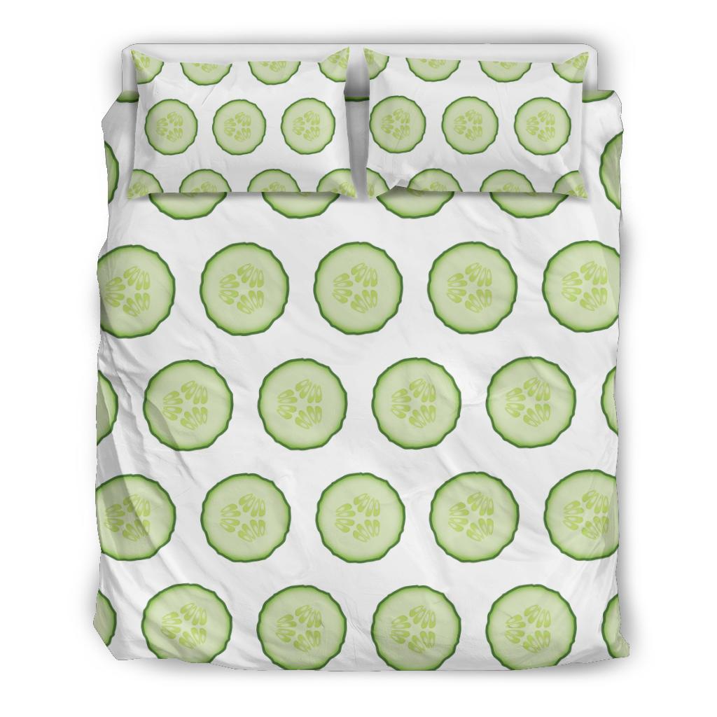 Cucumber Pattern Print Design CC02 Duvet Cover Bedding Set-JORJUNE.COM