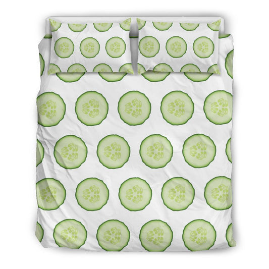 Cucumber Pattern Print Design CC02 Duvet Cover Bedding Set-JORJUNE.COM