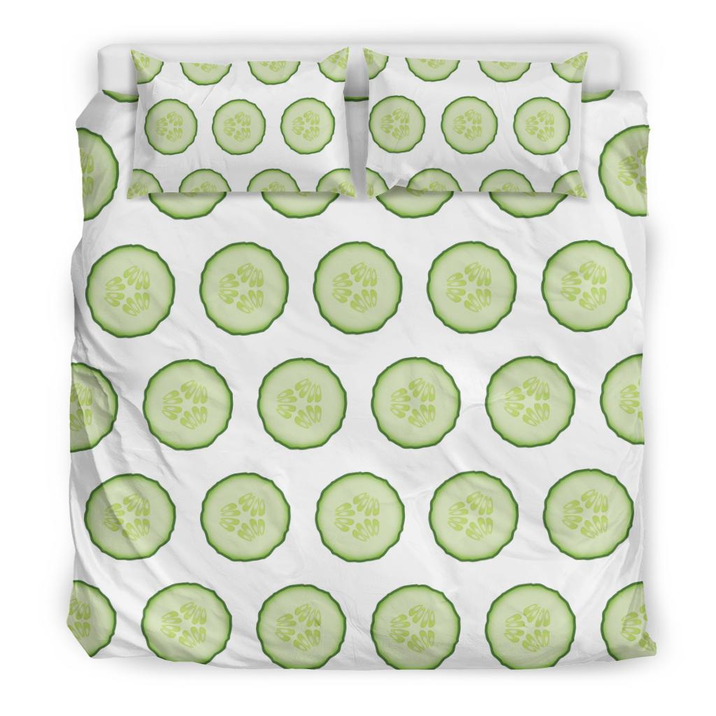 Cucumber Pattern Print Design CC02 Duvet Cover Bedding Set-JORJUNE.COM