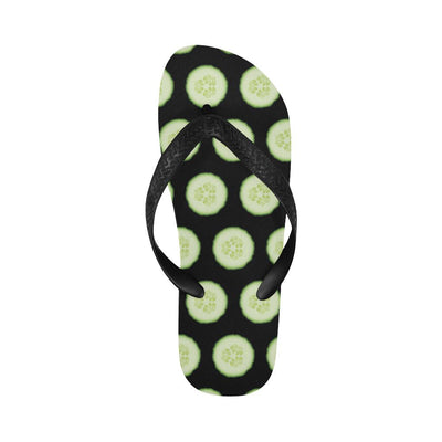 Cucumber Pattern Print Design CC02 Flip Flops-JorJune