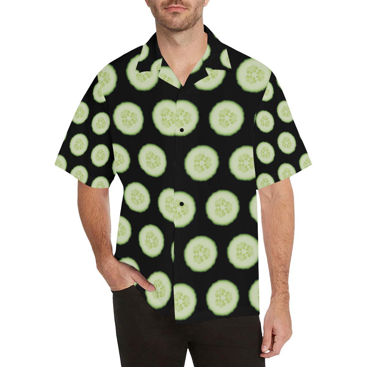 Cucumber Pattern Print Design CC02 Men Hawaiian Shirt-JorJune