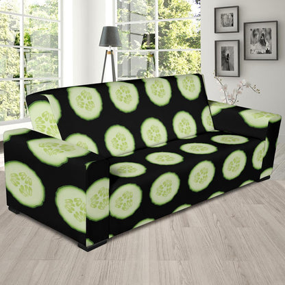 Cucumber Pattern Print Design CC02 Sofa Slipcover-JORJUNE.COM