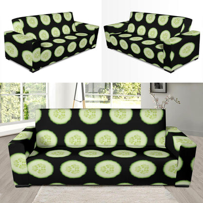 Cucumber Pattern Print Design CC02 Sofa Slipcover-JORJUNE.COM