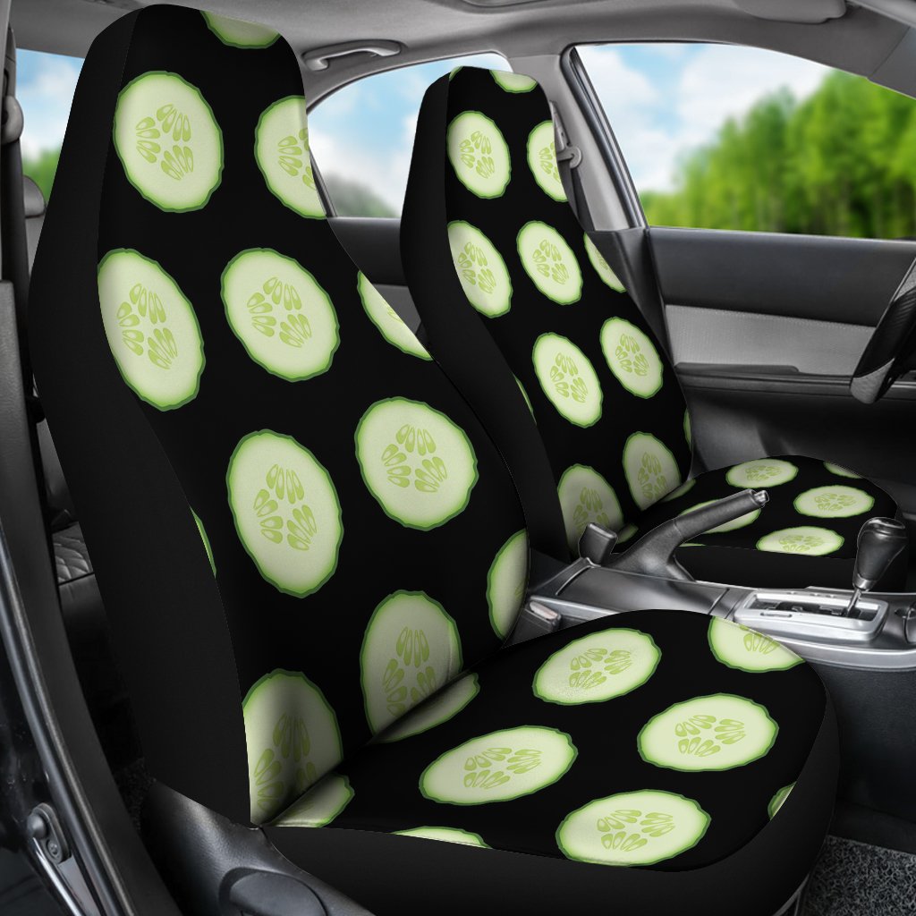 Cucumber Pattern Print Design CC02 Universal Fit Car Seat Covers