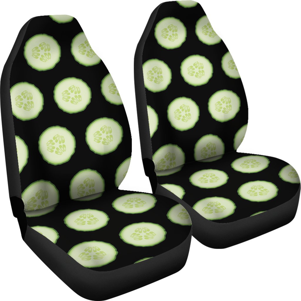 Cucumber Pattern Print Design CC02 Universal Fit Car Seat Covers