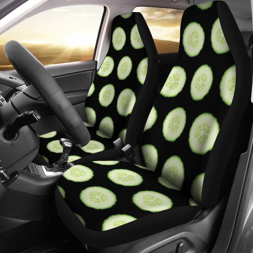 Cucumber Pattern Print Design CC02 Universal Fit Car Seat Covers