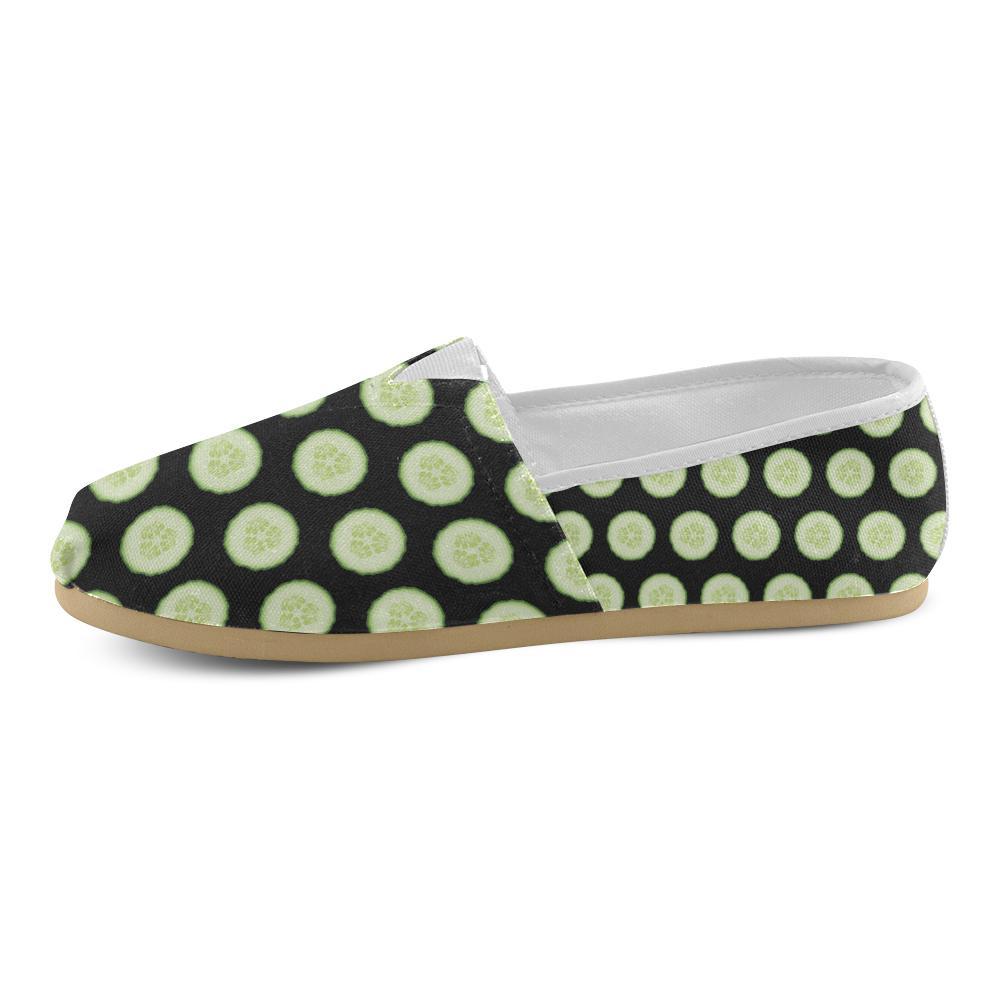 Cucumber Pattern Print Design CC02 Women Casual Shoes-JorJune.com