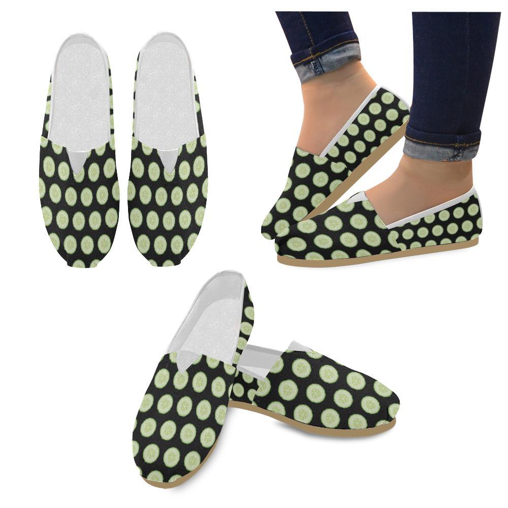 Cucumber Pattern Print Design CC02 Women Casual Shoes-JorJune.com