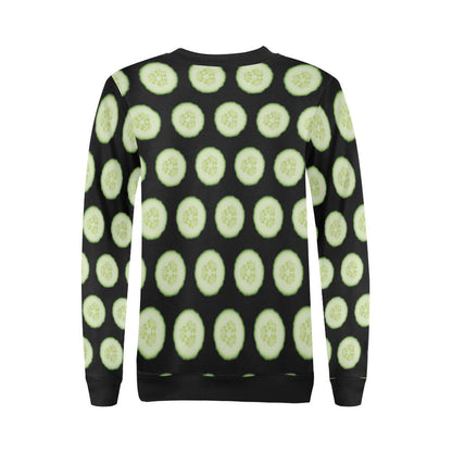 Cucumber Pattern Print Design CC02 Women Long Sleeve Sweatshirt-JorJune