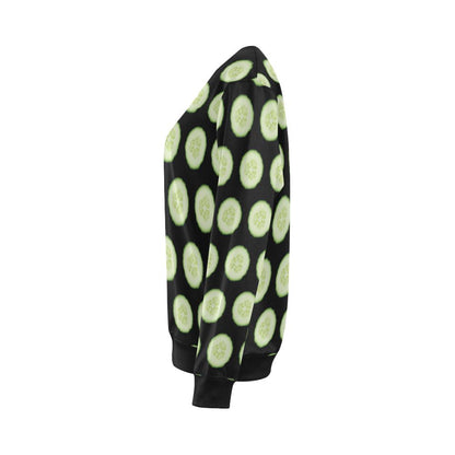 Cucumber Pattern Print Design CC02 Women Long Sleeve Sweatshirt-JorJune