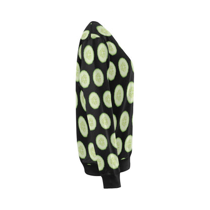 Cucumber Pattern Print Design CC02 Women Long Sleeve Sweatshirt-JorJune