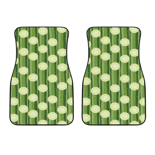 Cucumber Pattern Print Design CC03 Car Floor Mats-JorJune
