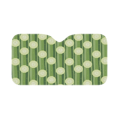Cucumber Pattern Print Design CC03 Car Sun Shade-JorJune