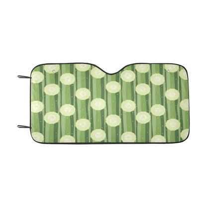Cucumber Pattern Print Design CC03 Car Sun Shade-JorJune