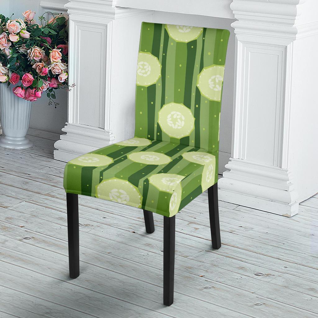 Cucumber Pattern Print Design CC03 Dining Chair Slipcover-JORJUNE.COM