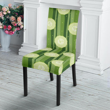 Cucumber Pattern Print Design CC03 Dining Chair Slipcover-JORJUNE.COM