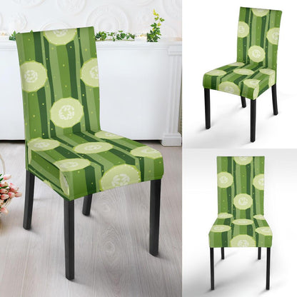 Cucumber Pattern Print Design CC03 Dining Chair Slipcover-JORJUNE.COM