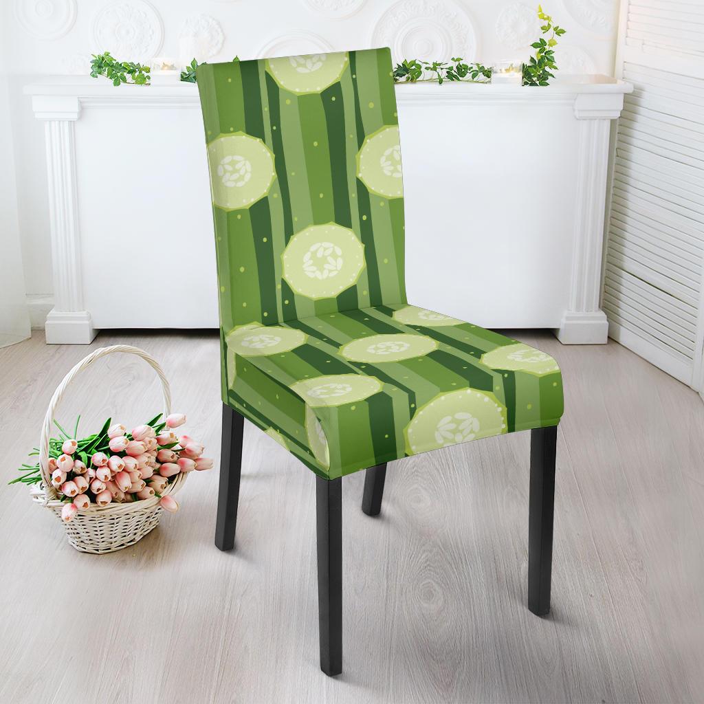 Cucumber Pattern Print Design CC03 Dining Chair Slipcover-JORJUNE.COM