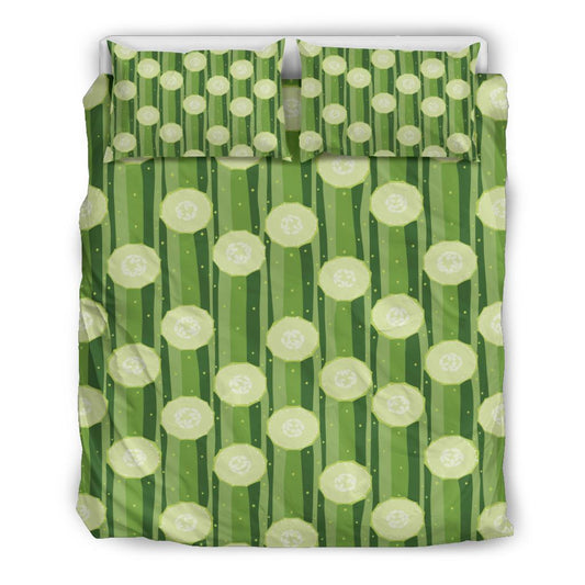 Cucumber Pattern Print Design CC03 Duvet Cover Bedding Set-JORJUNE.COM