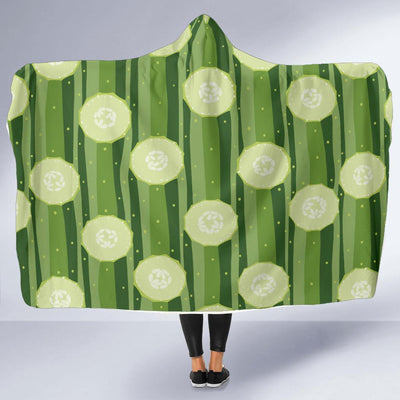 Cucumber Pattern Print Design CC03 Hooded Blanket-JORJUNE.COM