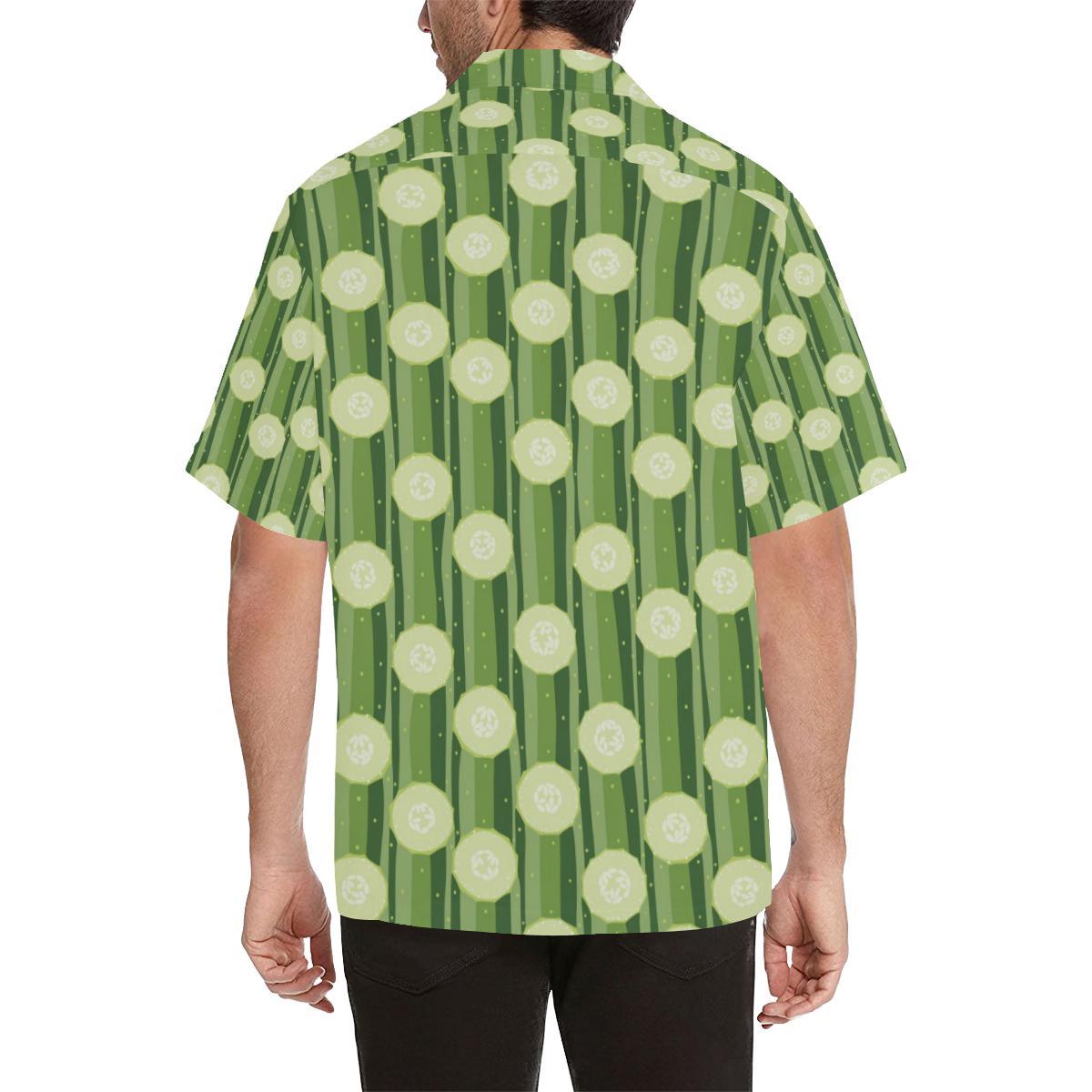 Cucumber Pattern Print Design CC03 Men Hawaiian Shirt-JorJune