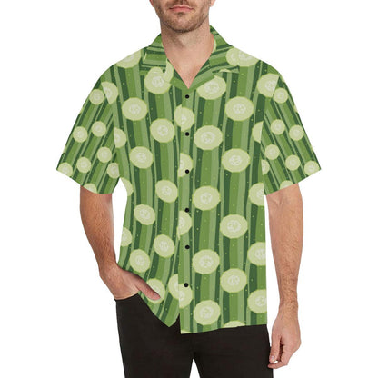 Cucumber Pattern Print Design CC03 Men Hawaiian Shirt-JorJune