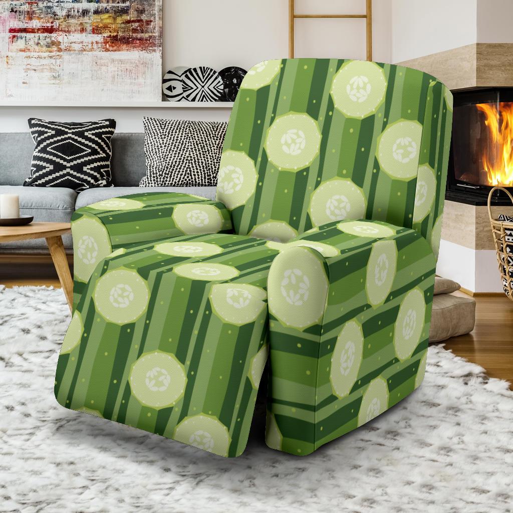 Cucumber Pattern Print Design CC03 Recliner Slipcover-JORJUNE.COM