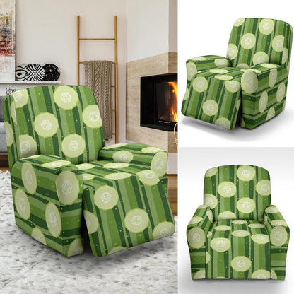 Cucumber Pattern Print Design CC03 Recliner Slipcover-JORJUNE.COM