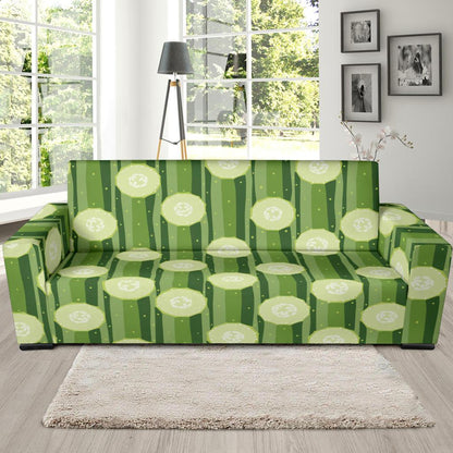 Cucumber Pattern Print Design CC03 Sofa Slipcover-JORJUNE.COM
