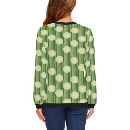 Cucumber Pattern Print Design CC03 Women Long Sleeve Sweatshirt-JorJune