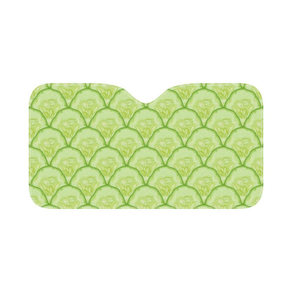 Cucumber Pattern Print Design CC04 Car Sun Shade-JorJune