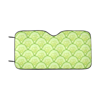 Cucumber Pattern Print Design CC04 Car Sun Shade-JorJune