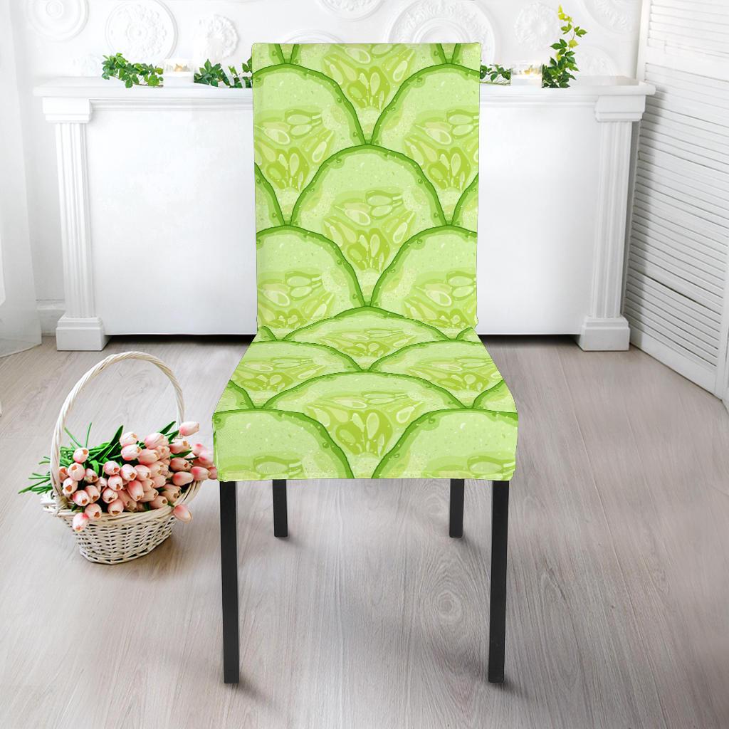 Cucumber Pattern Print Design CC04 Dining Chair Slipcover-JORJUNE.COM