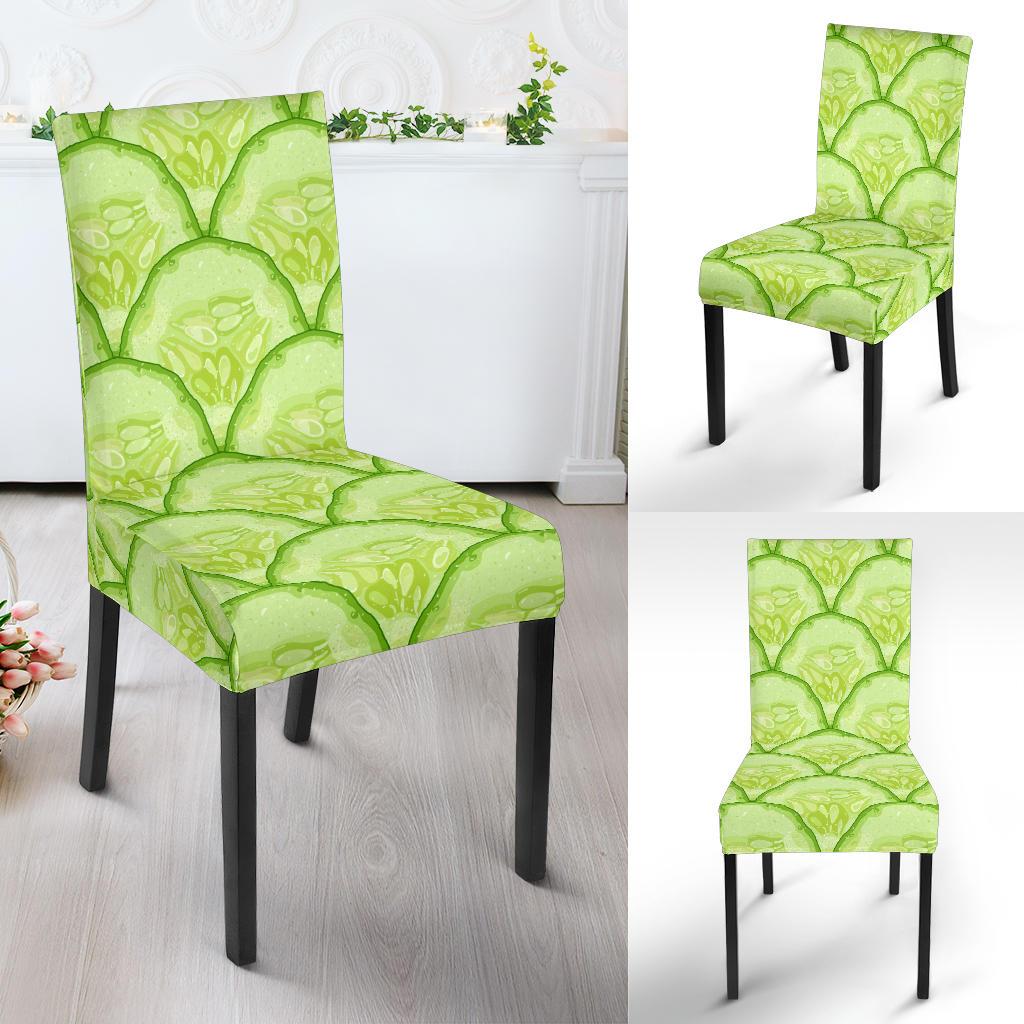 Cucumber Pattern Print Design CC04 Dining Chair Slipcover-JORJUNE.COM