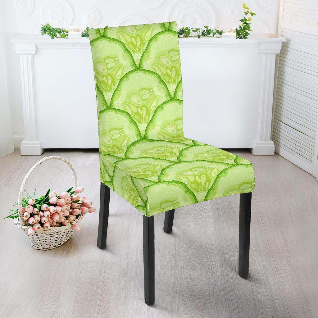 Cucumber Pattern Print Design CC04 Dining Chair Slipcover-JORJUNE.COM