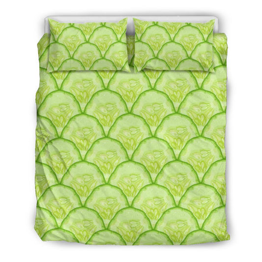Cucumber Pattern Print Design CC04 Duvet Cover Bedding Set-JORJUNE.COM