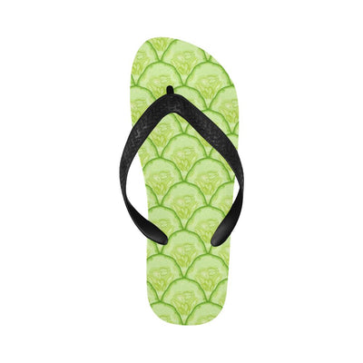 Cucumber Pattern Print Design CC04 Flip Flops-JorJune