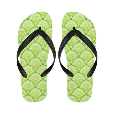 Cucumber Pattern Print Design CC04 Flip Flops-JorJune