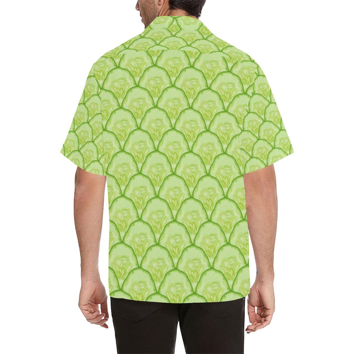 Cucumber Pattern Print Design CC04 Men Hawaiian Shirt-JorJune