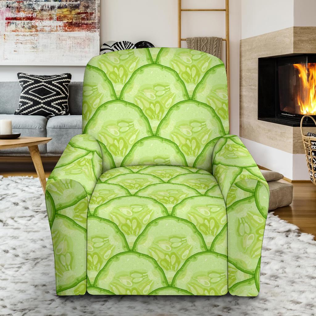 Cucumber Pattern Print Design CC04 Recliner Slipcover-JORJUNE.COM