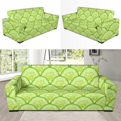 Cucumber Pattern Print Design CC04 Sofa Slipcover-JORJUNE.COM