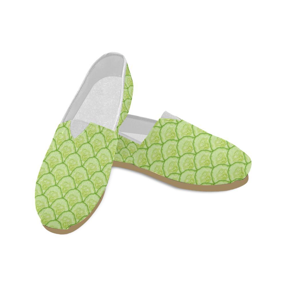 Cucumber Pattern Print Design CC04 Women Casual Shoes-JorJune.com